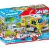 PLAYMOBIL City Life Ambulancia con Luz y Sonido - 71202