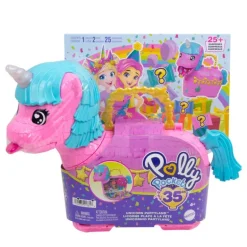 Polly Pocket Cofre para Mini Muñecas Unicornio Partyland