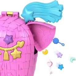 Polly Pocket Cofre para Mini Muñecas Unicornio Partyland