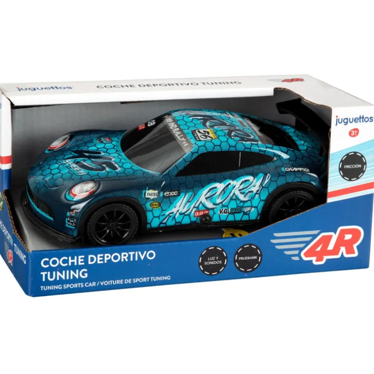 4R Coche Deportivo Tuning Azul