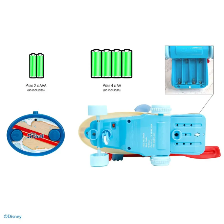Radio Control Stitch Tabla de Surf 25 cm