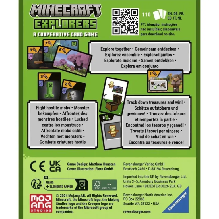 Ravensburger Minecraft Explored Juego de Cartas