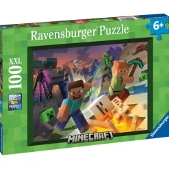 Ravensburger Puzzle 100 Piezas XXL Minecraft