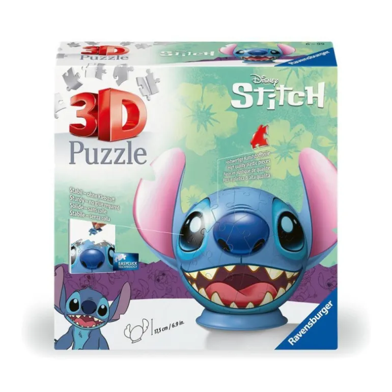 Ravensburger Puzzle 3D Disney Stitch con Orejas