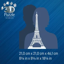 Ravensburger Puzzle 3D Monumentos Icónicos Torre Eiffel