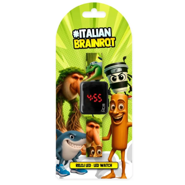 Reloj Digital Led Italian Brainrot