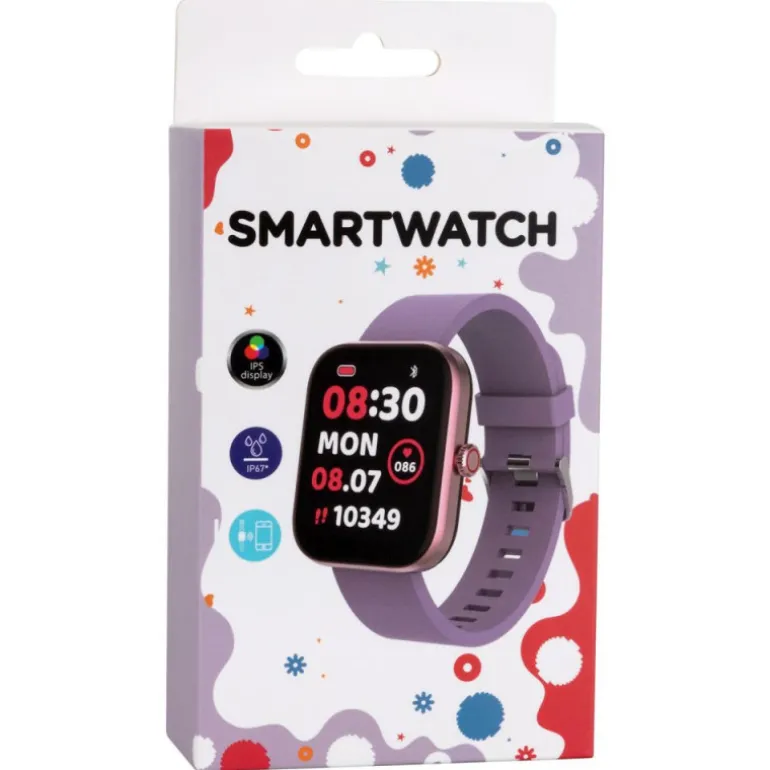 Reloj Smart Watch Rosa y Violeta