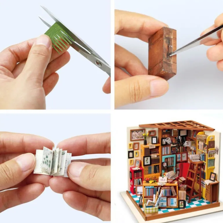 Robotime Biblioteca de Sam Maqueta