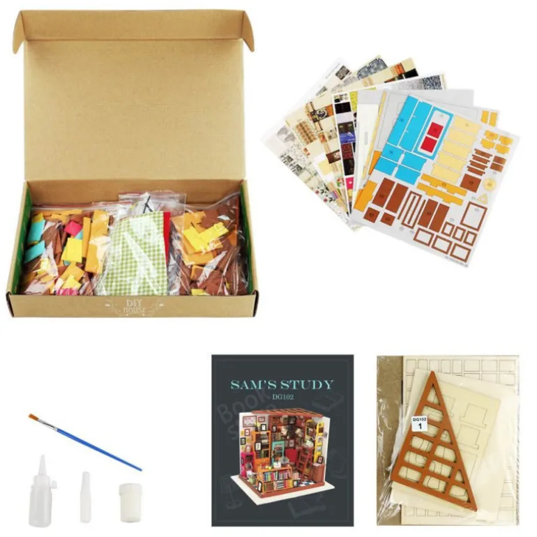 Robotime Biblioteca de Sam Maqueta