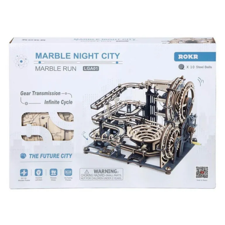 Robotime Marble Night City Maqueta de Madera