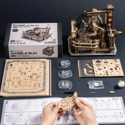 Robotime Marble Spaceport Laberinto de Canicas Maqueta de Madera