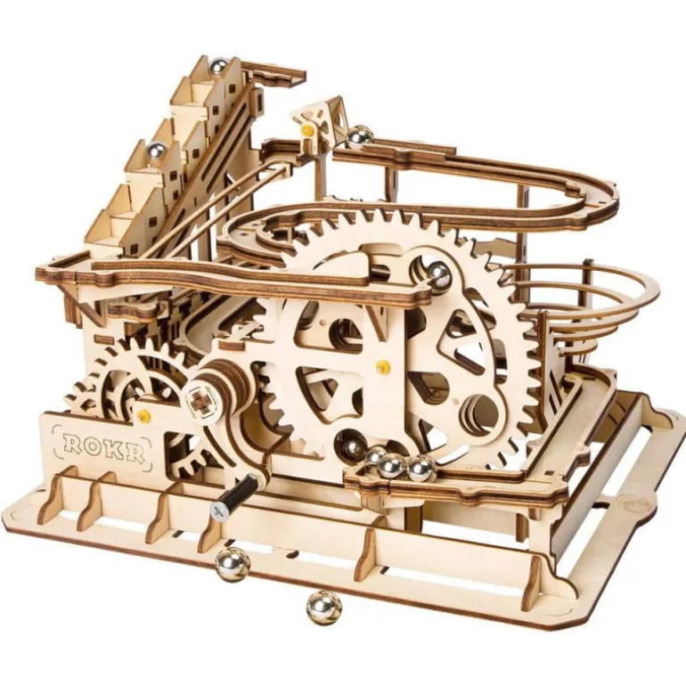 Robotime Montaña Rusa de Rueda Hidráulica Maqueta de Madera
