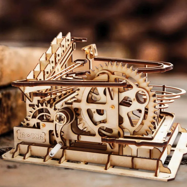 Robotime Montaña Rusa de Rueda Hidráulica Maqueta de Madera