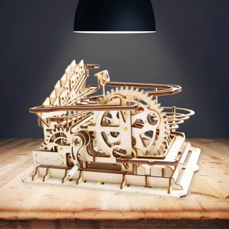 Robotime Montaña Rusa de Rueda Hidráulica Maqueta de Madera