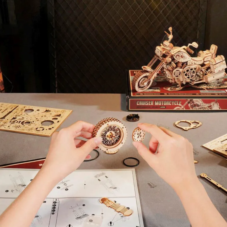 Robotime Motocicleta Maqueta de Madera