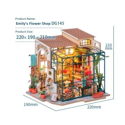 Robotime Tienda de Flores de Emily Maqueta