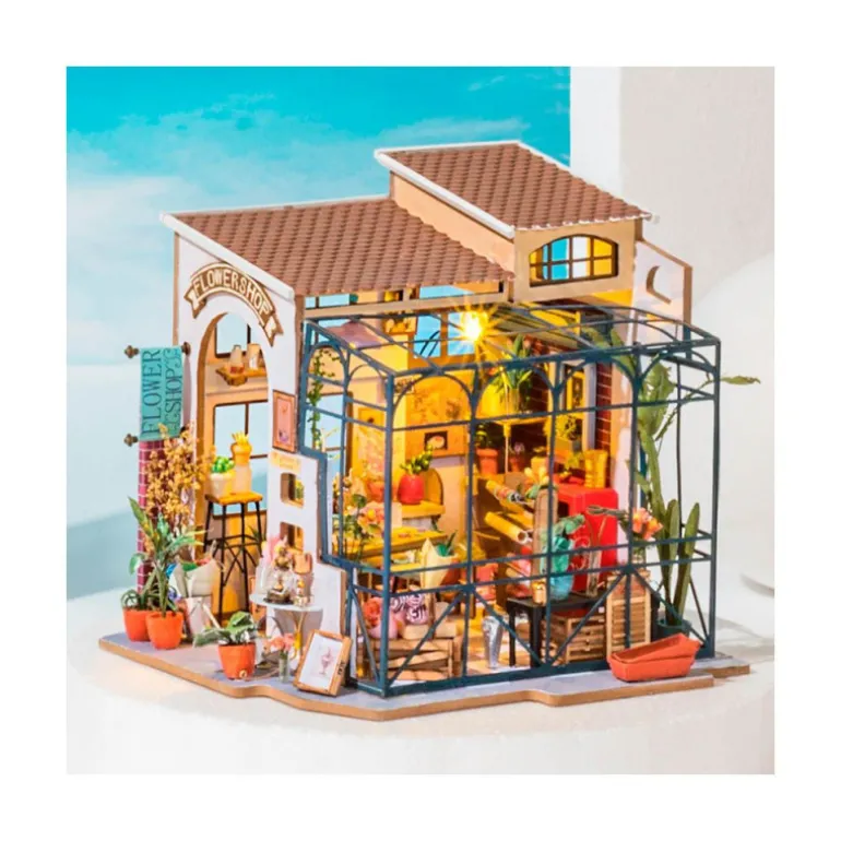 Robotime Tienda de Flores de Emily Maqueta