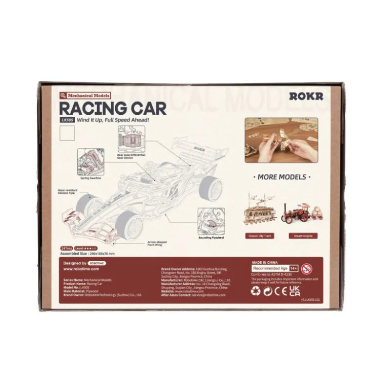 ROKR Racing Car Puzzle 3D