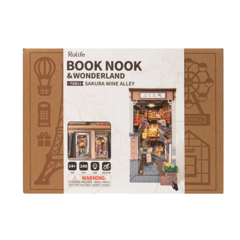 Rolife Sakura Wine Alley Maqueta de Madera