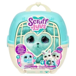ScruffaLuvs Azul Peluche con Transportín y Accesorios Varios Modelos