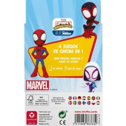 Shuffle Spidey And His Amazing Friends 4 Juegos de Cartas en 1