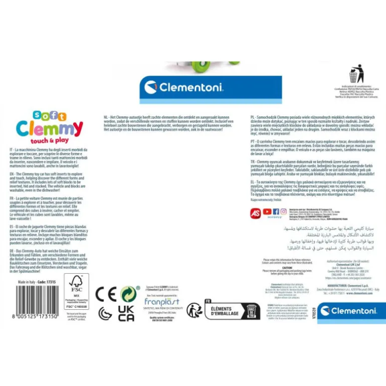 Soft Clemmy Touch & Play Vehículo con Texturas