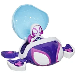 Spidey and His Amazing Friends Water Webs Set Vehículo y Figura Tortuga Fantasma