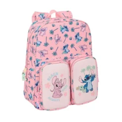 Stitch Beach Mochila Infantil con Bolsillos