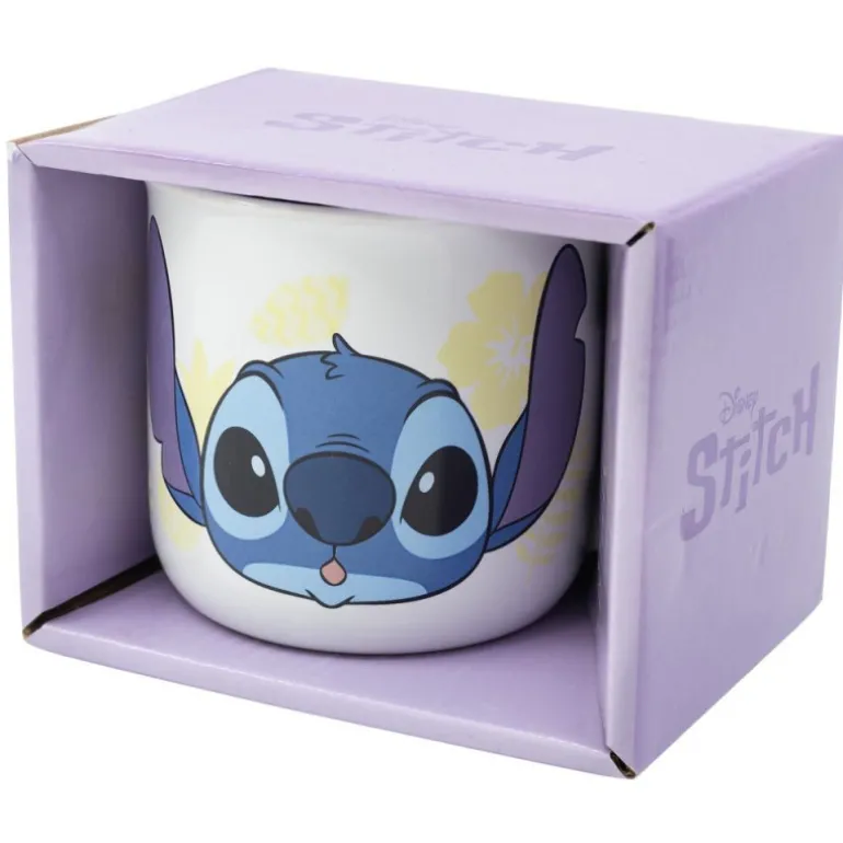 Stitch Taza Cerámica Desayuno Stitch Palms 400 ml