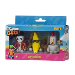 Stumble Guys Pack 3 Figuras Acción Varios Modelos