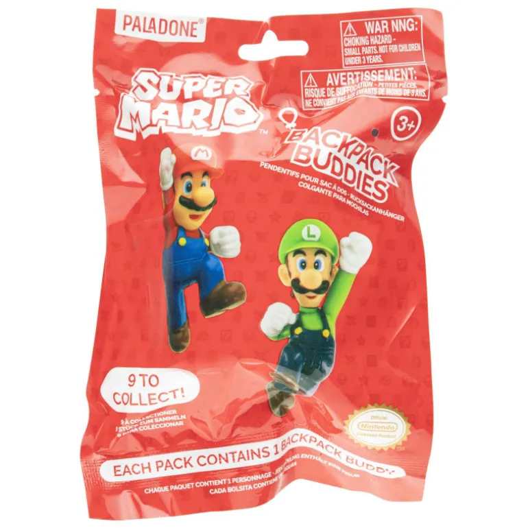 Super Mario Backpack Buddies Llavero Varios Modelos