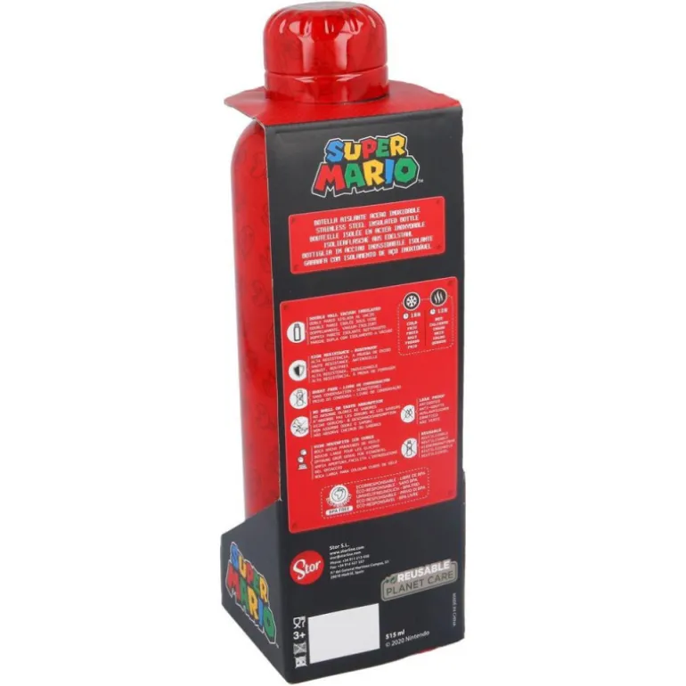 Super Mario Botella Termo Acero Inoxidable 515 ml