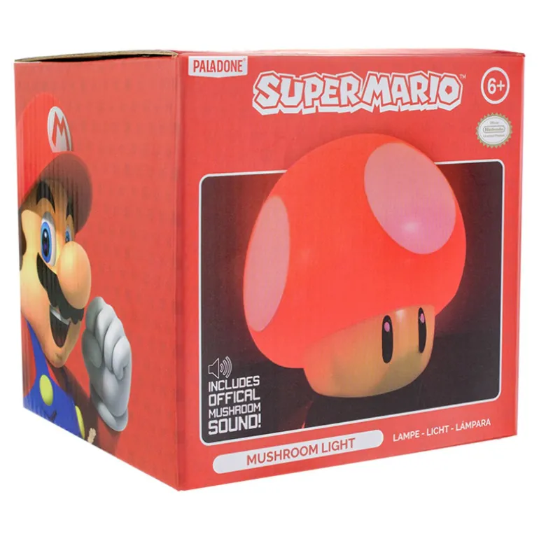 Super Mario Lámpara Ambiente Diseño Seta