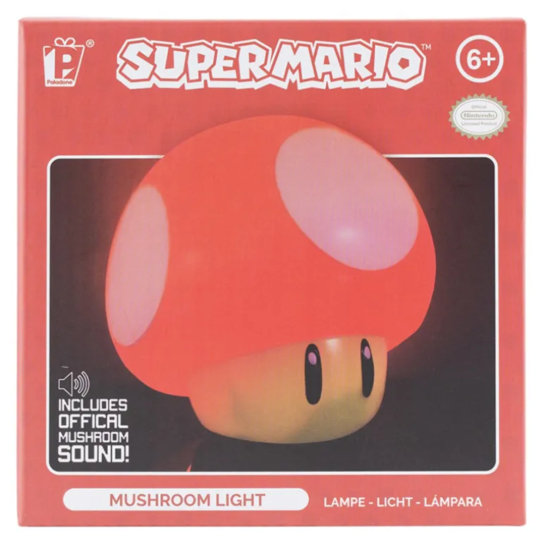 Super Mario Lámpara Ambiente Diseño Seta