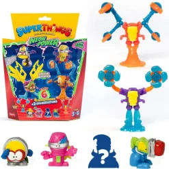 Superthings Neon Power Pack 6 Figuras Varios Modelos