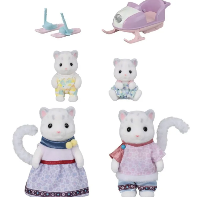 Sylvanian Families Familia Leopardo de las Nieves