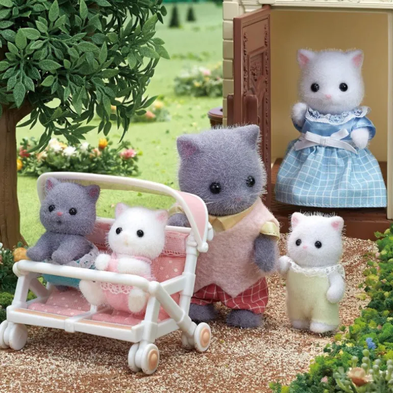 Sylvanian Families Familia Gato Persa