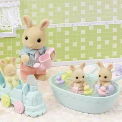 Sylvanian Families La Hora Del Baño De Los Trillizos