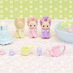 Sylvanian Families La Hora Del Baño De Los Trillizos