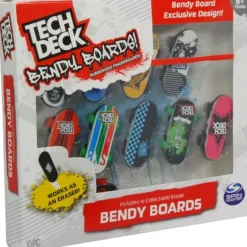 Tech Deck Bendy Boards Pack 10 Rubberized Fingerboards