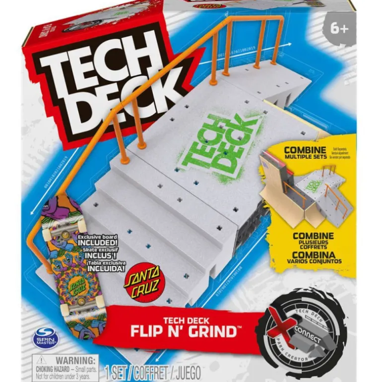 Tech Deck Flip N' Grind Juego de Rampas Personalizable