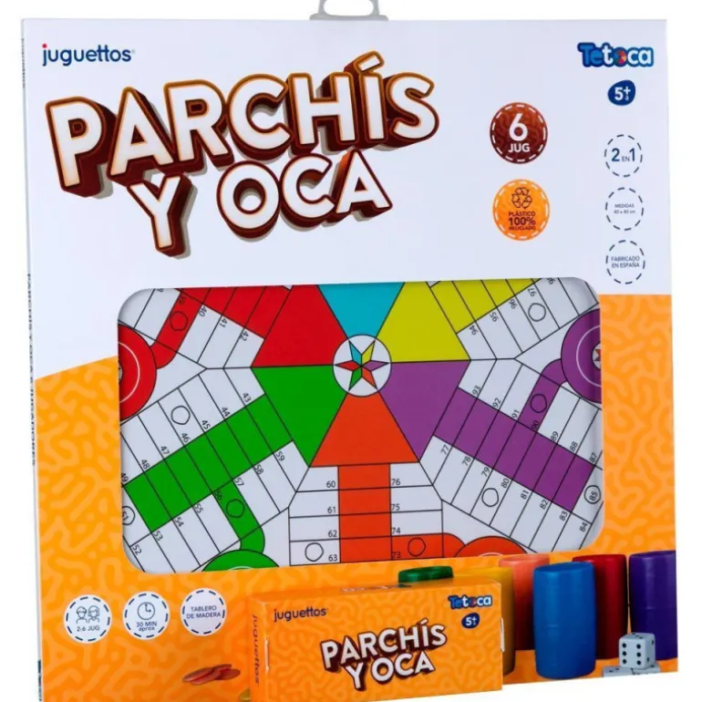 Tetoca Parchís Y Oca 6 Jugadores 40 cm