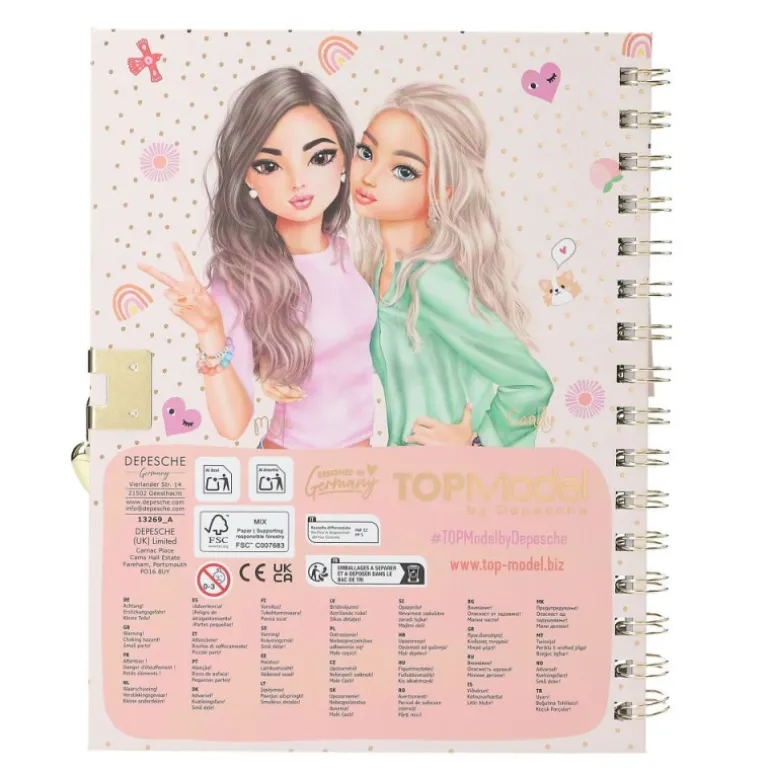 TOPModel Diario con Candado y Pulsera