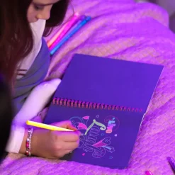 TOPModel Neon Doodle Book Cuaderno para Colorear con Rotuladores de Gel