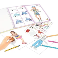 TOPModel Set con Libro para Colorear