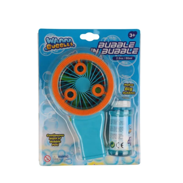 Ventilador de Pompas Triple con Líquido para Pompas 80 ml Varios Modelos