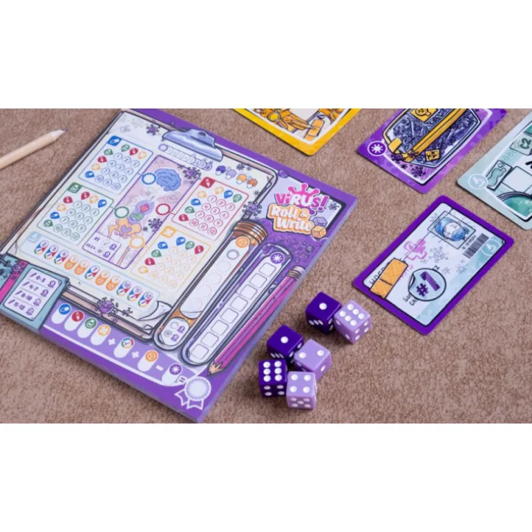 Virus! Roll & Write Juego de Mesa