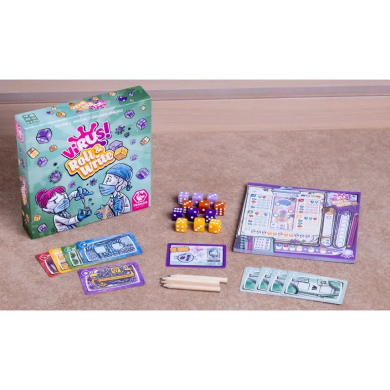 Virus! Roll & Write Juego de Mesa