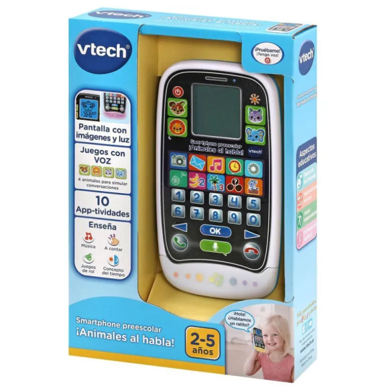 VTech Baby Smartphone Preescolar ¡Animales al Habla!