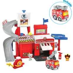 VTech Baby Tut Tut Bólidos Parque de bomberos con Valiente Camión de Bomberos